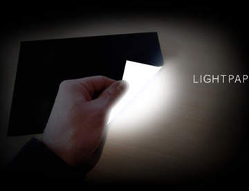 Lightpaper – тонкая светящаяся бумага