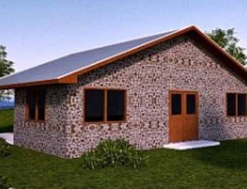 Строим дровяной дом со стенами из дров — чурок