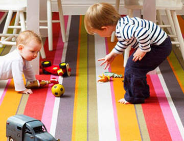Преимущества использования ковролина в детской комнате