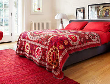 Постельное белье в стиле интерьера спальни